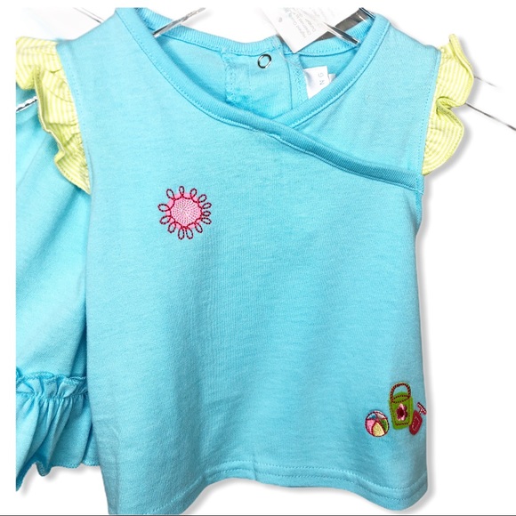 6Mo🍍NWT Agabang Ruffled Skirt & Top w Embroidery - Picture 5 of 9